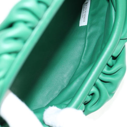 Bottega Veneta The Chain Pouch Leather, GREEN, LEATHER, Clutche & pouche