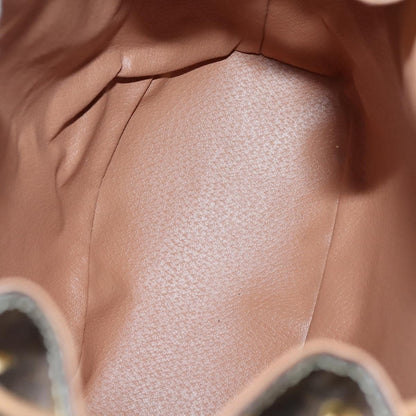 Celine Vintage Drawstring Flap Backpack Macadam Coated Canvas, BROWN, CANVAS, Backpack