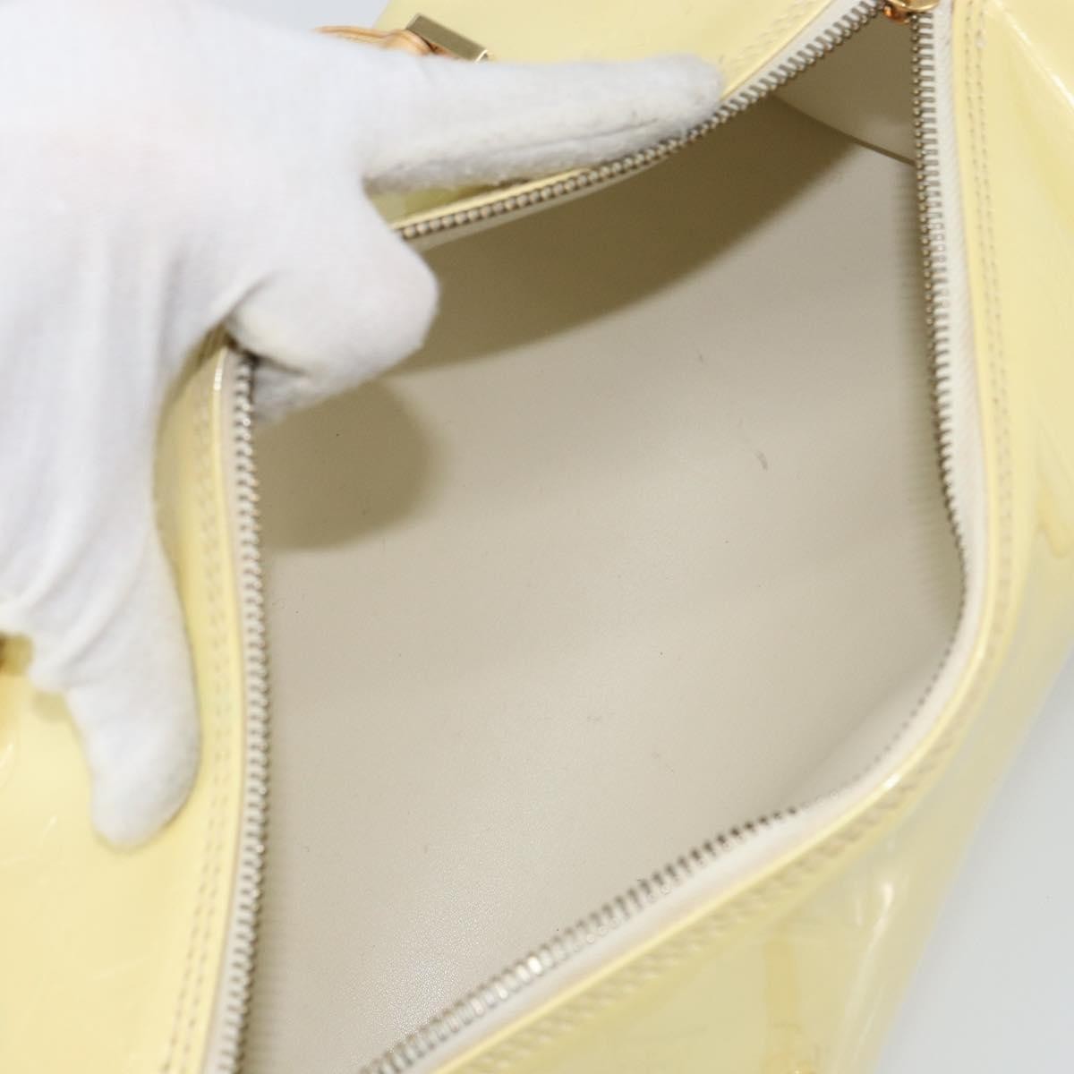 Louis Vuitton Bedford Handbag Monogram Vernis, BEIGE, PATENT_LEATHER, Handbag