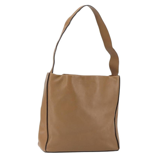 Prada Vintage Shoulder Bag Leather, BROWN, LEATHER, Shoulder bag