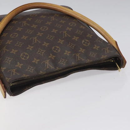Louis Vuitton Looping Handbag Monogram Canvas, BROWN, CANVAS, Handbag