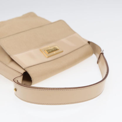 Celine Shoulder Bag Nylon, BEIGE, NYLON, Shoulder bag