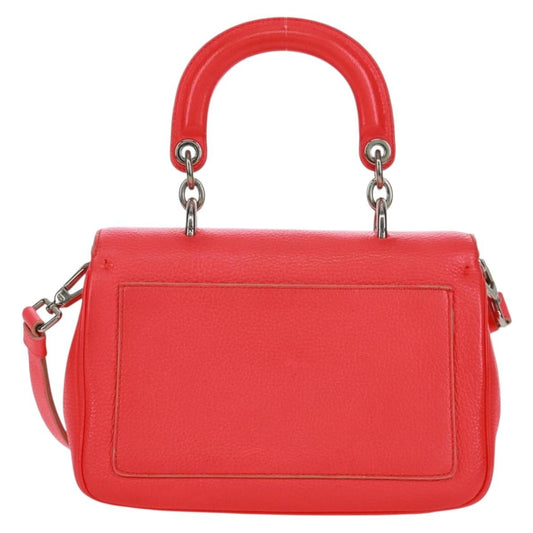 Christian Dior Be Dior Bag Pebbled Leather, RED, LEATHER, Handbag