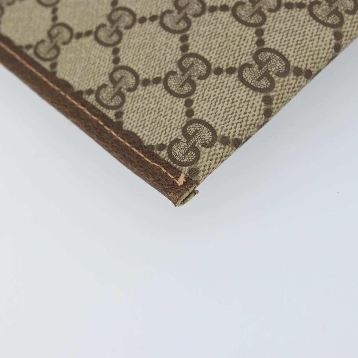 Gucci GG Supreme Clutch bag PVC, BEIGE, PVC, Clutche & pouche