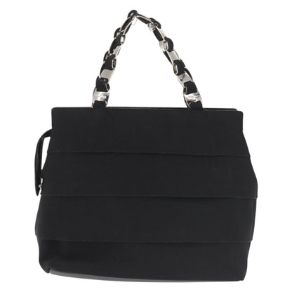 Salvatore Ferragamo Vala Handbag Canvas, BLACK, CANVAS, Handbag