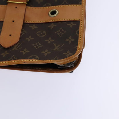 Louis Vuitton Sac Chasse Hunting Bag Monogram Canvas, BROWN, CANVAS, Travel bag
