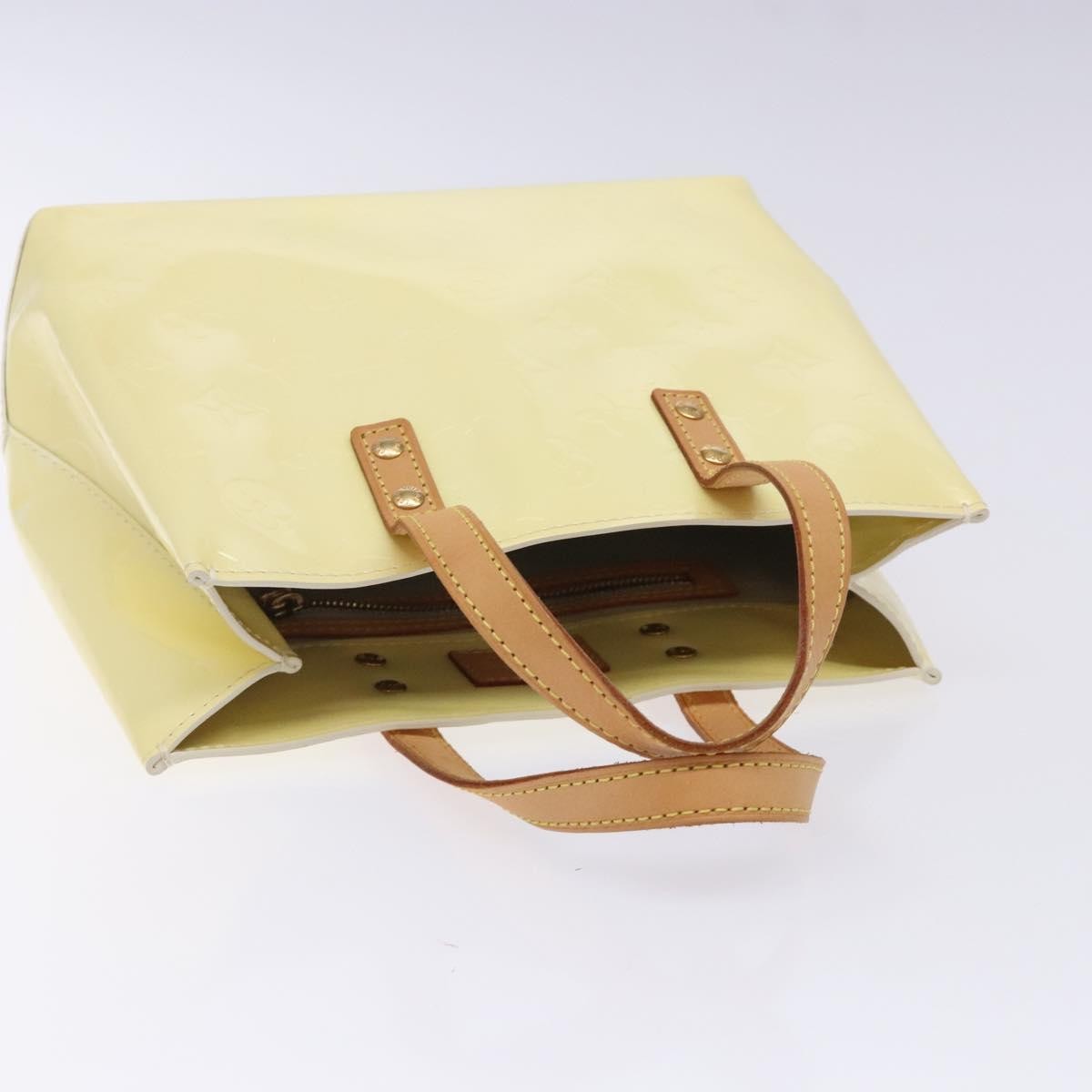 Louis Vuitton Reade Handbag Monogram Vernis, BEIGE, PATENT_LEATHER, Handbag
