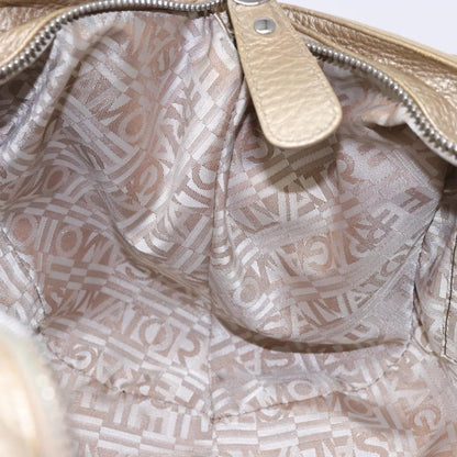 Salvatore Ferragamo Marisa Satchel Leather, GOLD, LEATHER, Handbag