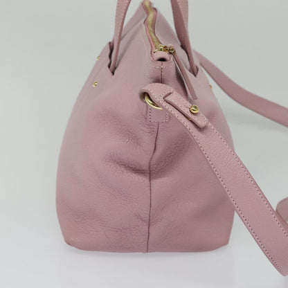 Salvatore Ferragamo Gancini Tote Leather, PINK, LEATHER, Tote bag