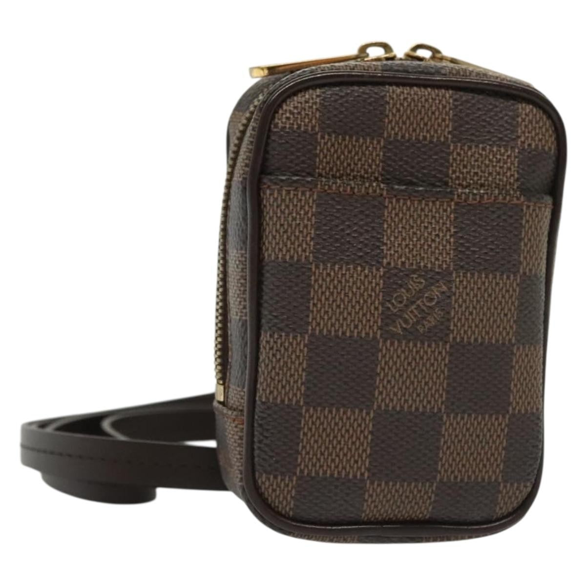 Louis Vuitton Etui Okapi Camera Case Damier, BROWN, CANVAS, Clutche & pouche