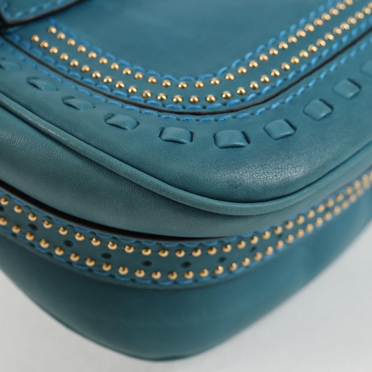 Gucci Snaffle Bit Crossbody Bag Leather, BLUE, LEATHER, Crossbody bag