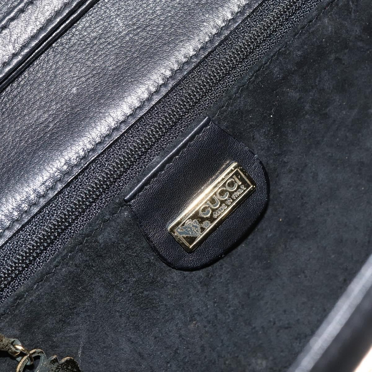 Gucci Vintage Shoulder Bag Leather, BLACK, LEATHER, Shoulder bag