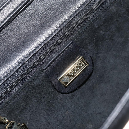 Gucci Vintage Shoulder Bag Leather, BLACK, LEATHER, Shoulder bag