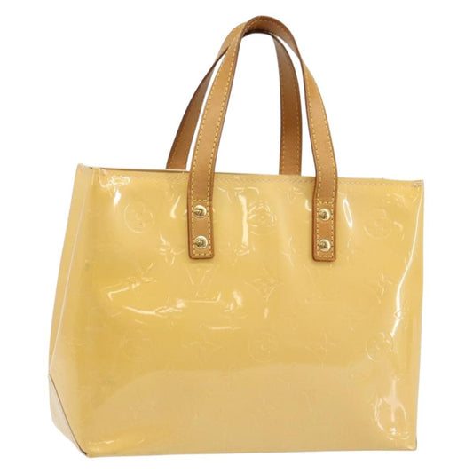 Louis Vuitton Reade Handbag Monogram Vernis, YELLOW, PATENT_LEATHER, Handbag