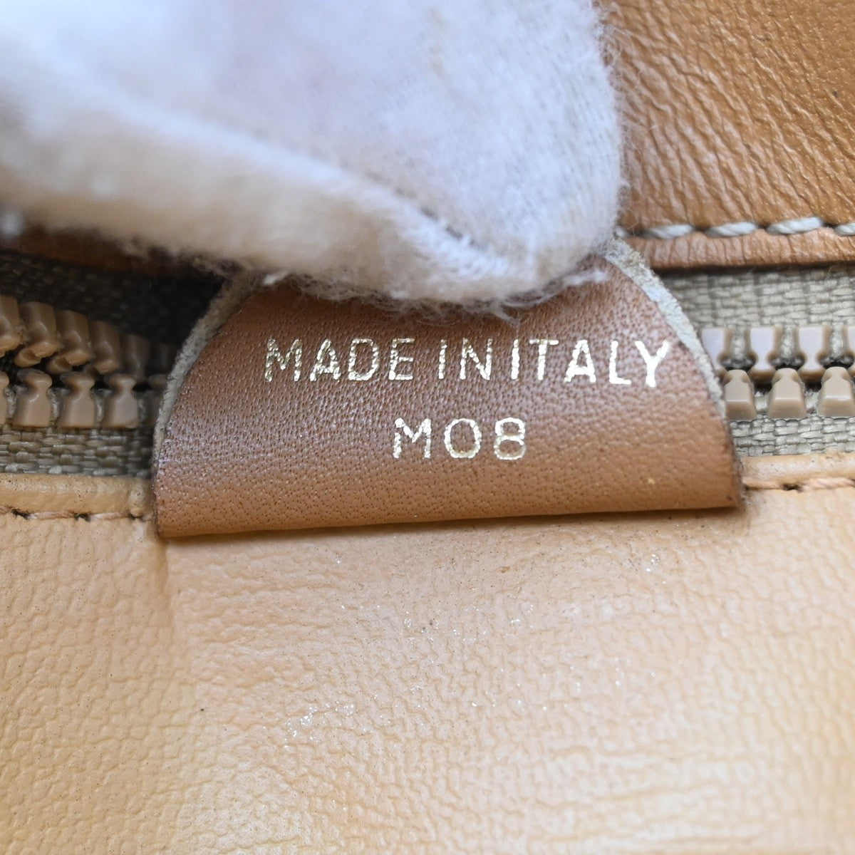 Celine Vintage Macadam Shoulder Bag Canvas and Leather, BROWN, CANVAS, Shoulder bag