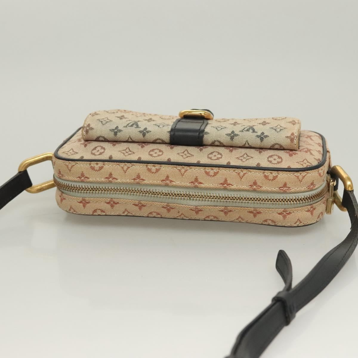 Louis Vuitton Juliette Crossbody Bag Mini Lin, BLUE, CANVAS, Shoulder bag