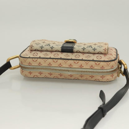 Louis Vuitton Juliette Crossbody Bag Mini Lin, BLUE, CANVAS, Shoulder bag