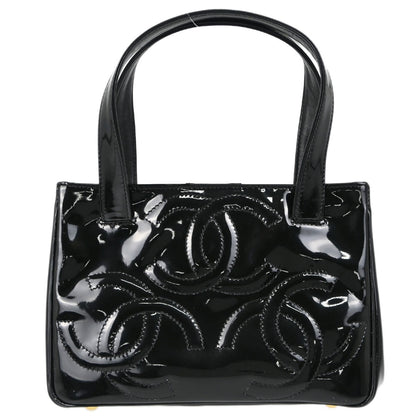 Chanel Triple CC Tote Patent, BLACK, PATENT_LEATHER, Handbag