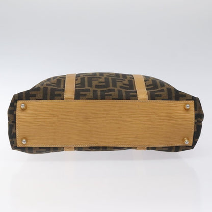 Fendi Vintage Top Handle Bag Zucca canvas, BLACK, CANVAS, Tote bag