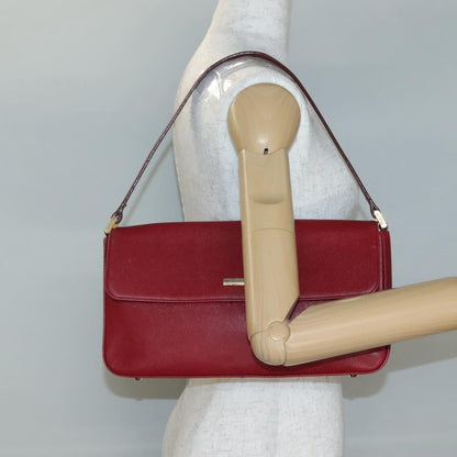 Burberry Vintage Handbag Leather, RED, LEATHER, Handbag