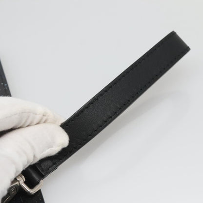 Salvatore Ferragamo Zip Pouch Motorcycle Print Leather, BLACK, LEATHER, Clutche & pouche