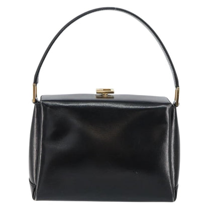 Gucci Vintage Handbag Leather, BLACK, LEATHER, Handbag