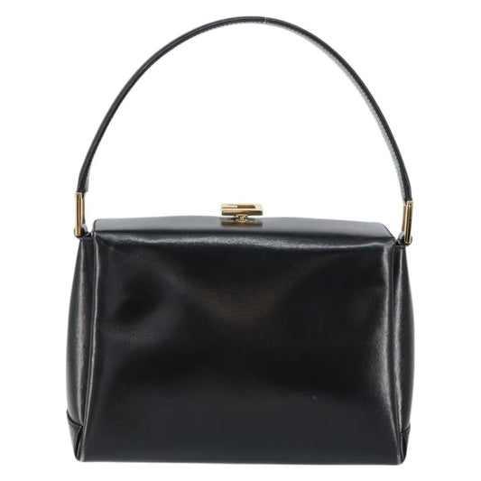 Gucci Vintage Handbag Leather, BLACK, LEATHER, Handbag