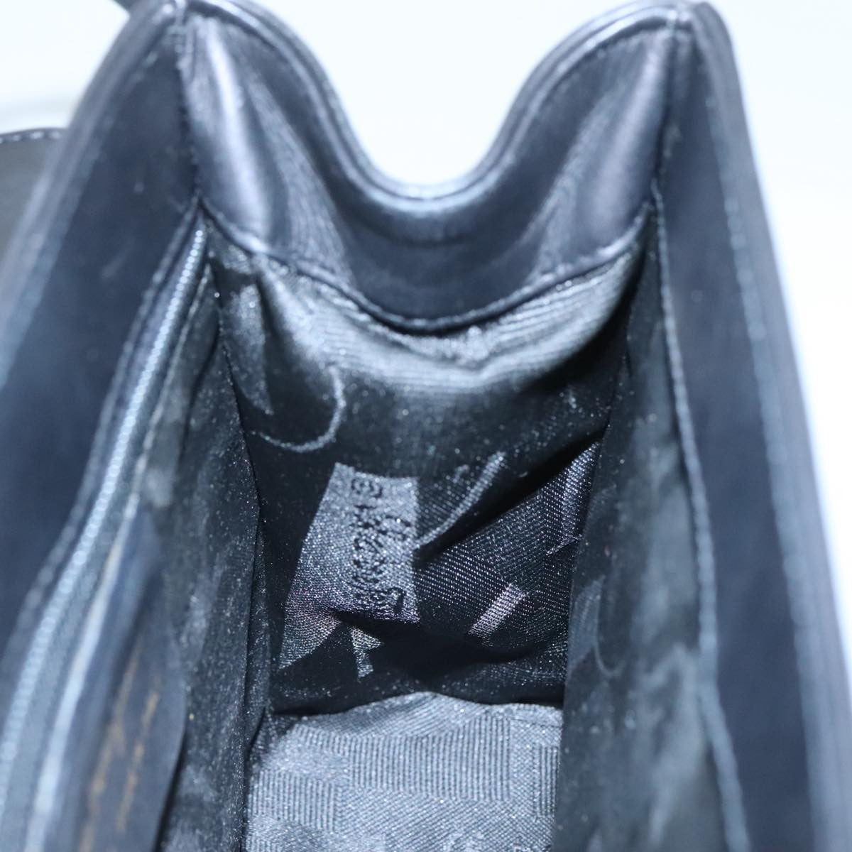 Salvatore Ferragamo Gancini handbag Leather, BLACK, LEATHER, Handbag