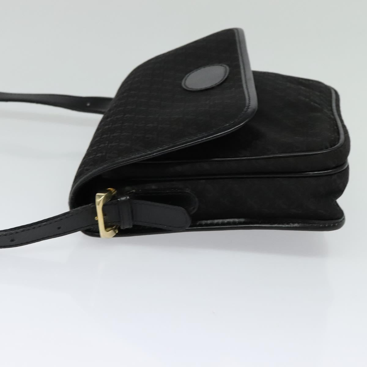 Loewe Flap Messenger Bag Canvas, BLACK, CANVAS, Shoulder bag