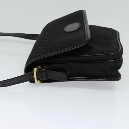 Loewe Flap Messenger Bag Canvas, BLACK, CANVAS, Shoulder bag