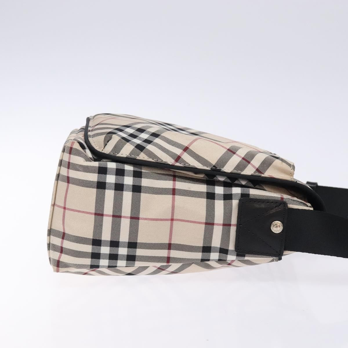 Burberry Zip Messenger Bag Nylon, BEIGE, NYLON, Shoulder bag