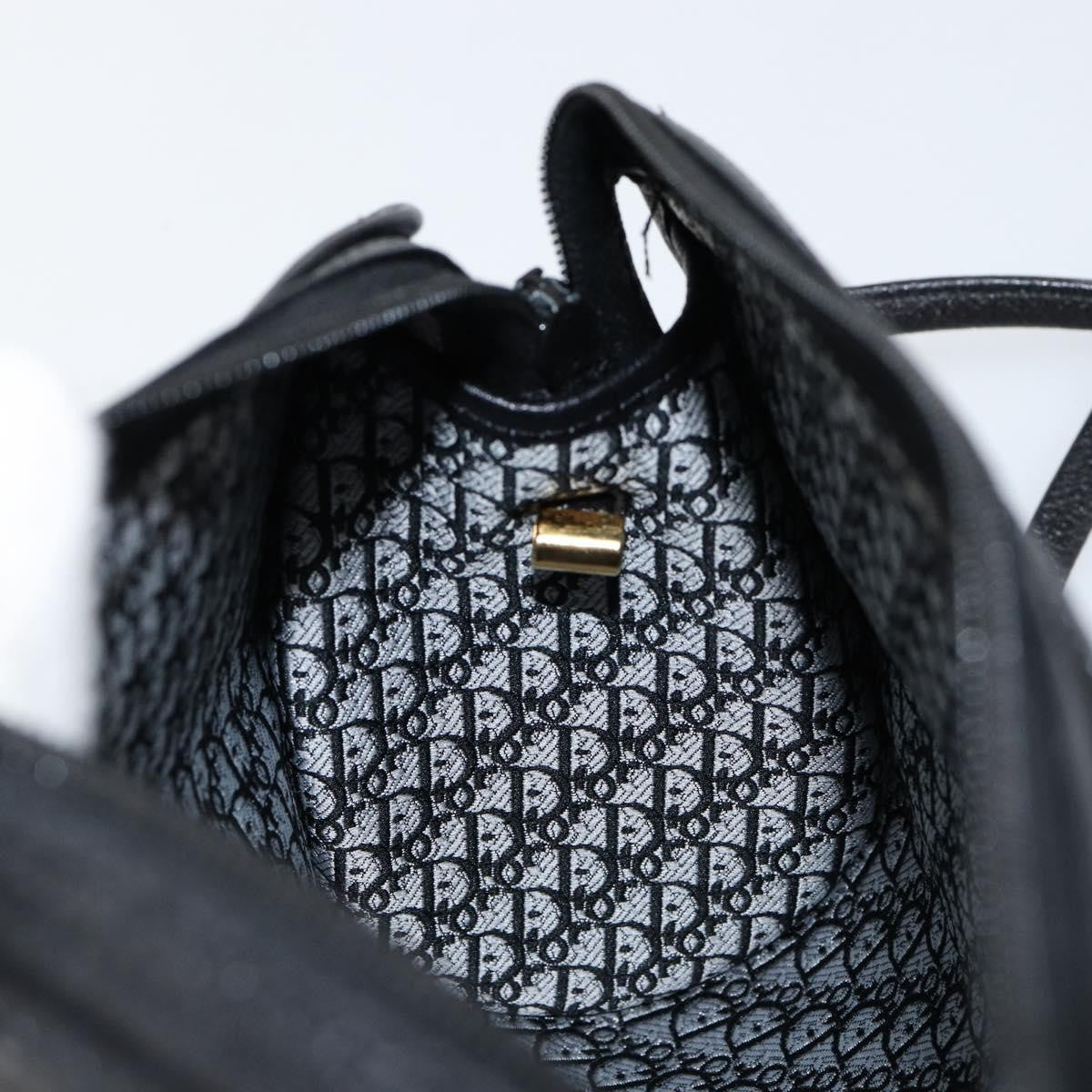 Christian Dior Vintage Shoulder Bag Leather, BLACK, LEATHER, Shoulder bag