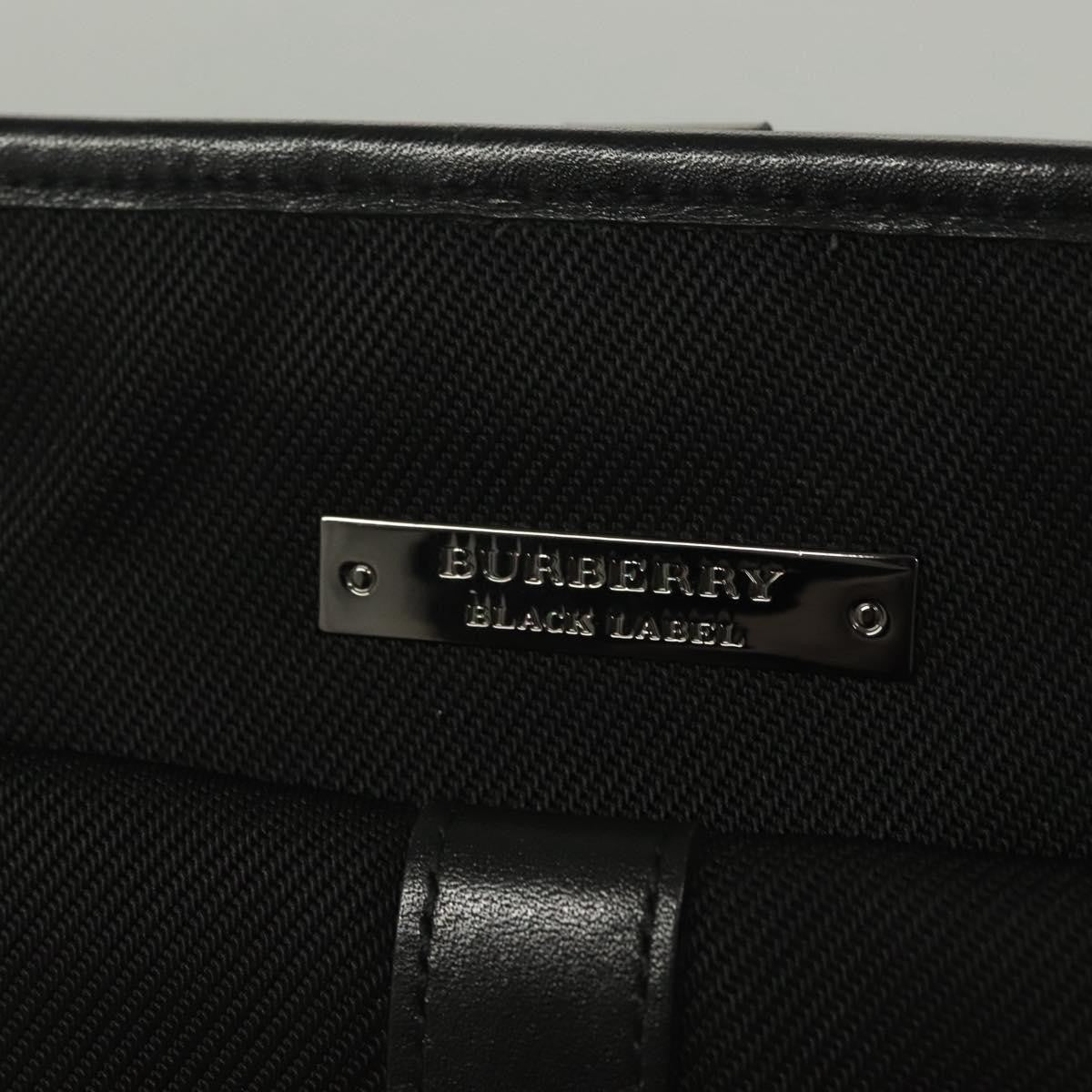 Burberry Front Pocket Messenger Bag Haymarket Canvas, BLACK, CANVAS, Shoulder bag