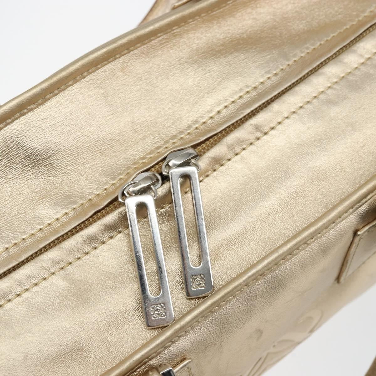 Loewe Amazona Bag Leather, GOLD, LEATHER, Handbag