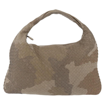 Bottega Veneta Intrecciato Shoulder bag Leather, Gray, Leather, Handbag