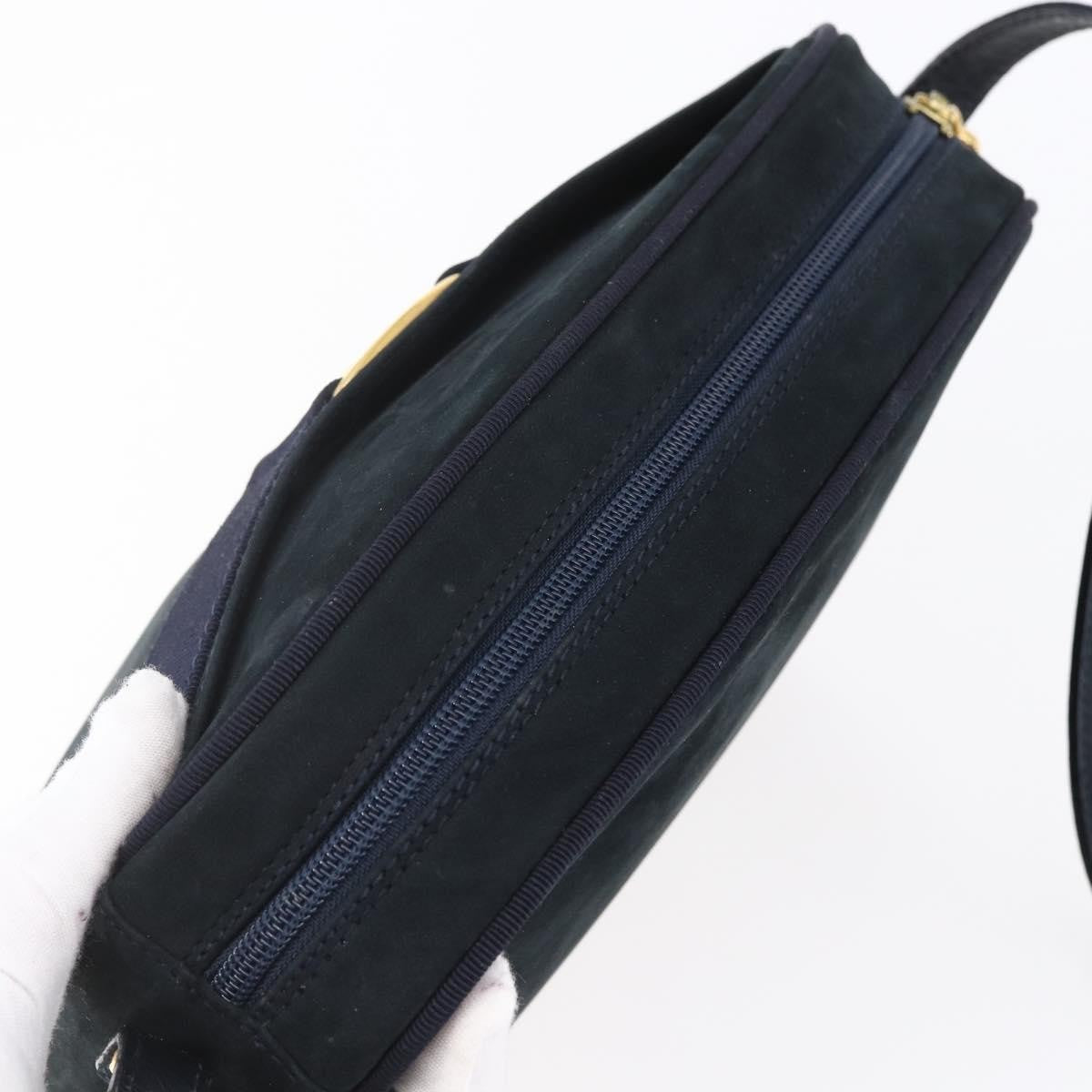 Salvatore Ferragamo Vala Shoulder Bag Leather, NAVY, LEATHER, Shoulder bag