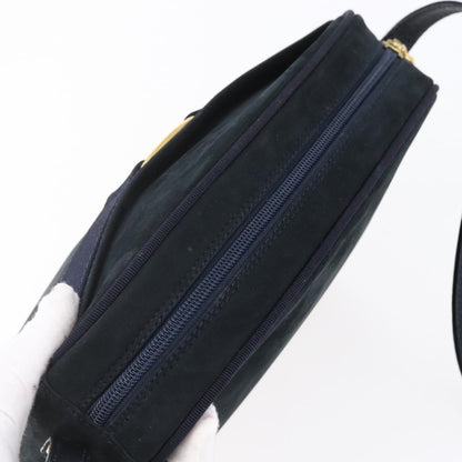 Salvatore Ferragamo Vala Shoulder Bag Leather, NAVY, LEATHER, Shoulder bag