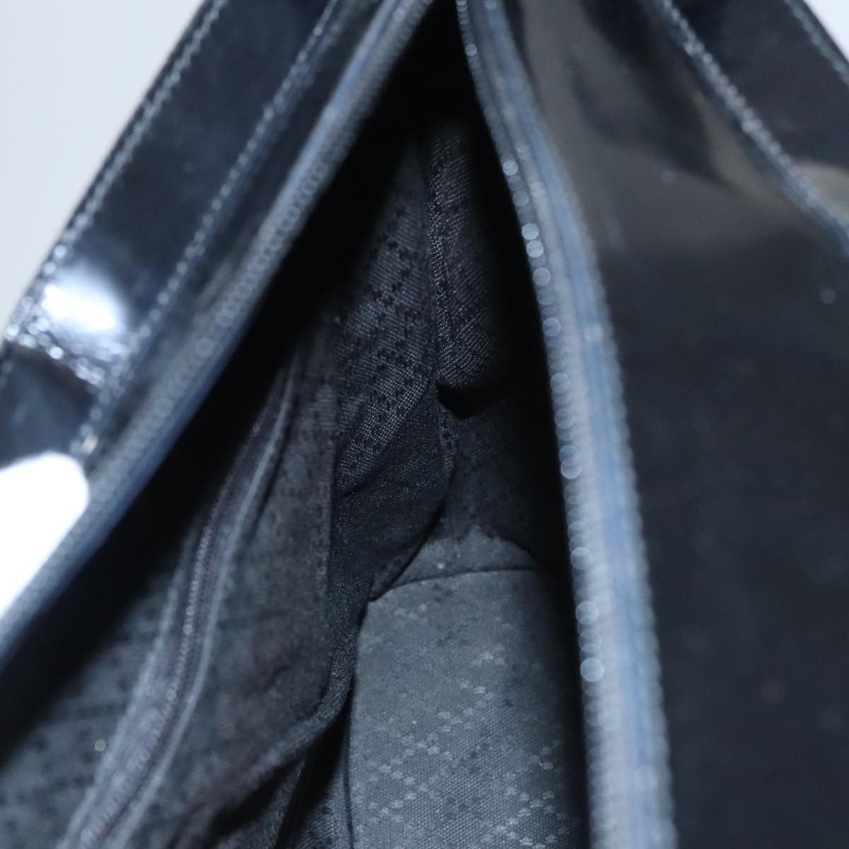 Gucci Vintage Bamboo Handle Tote Nylon, BLACK, NYLON, Tote bag