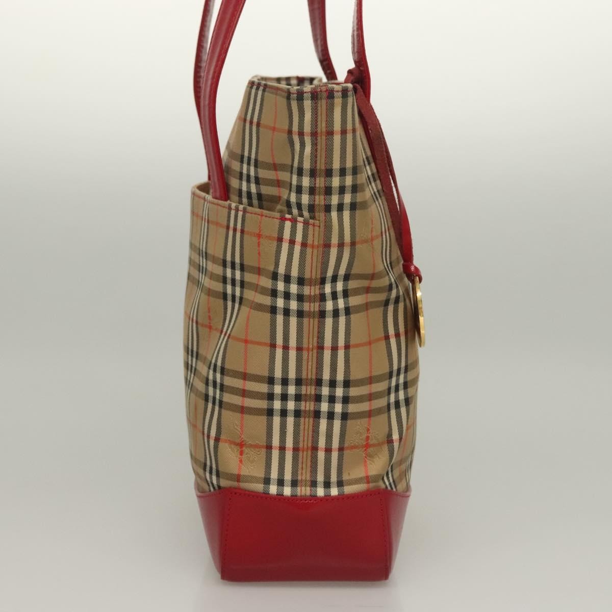 Burberry Nova Check Tote canvas check pattern, BEIGE, CANVAS, Tote bag