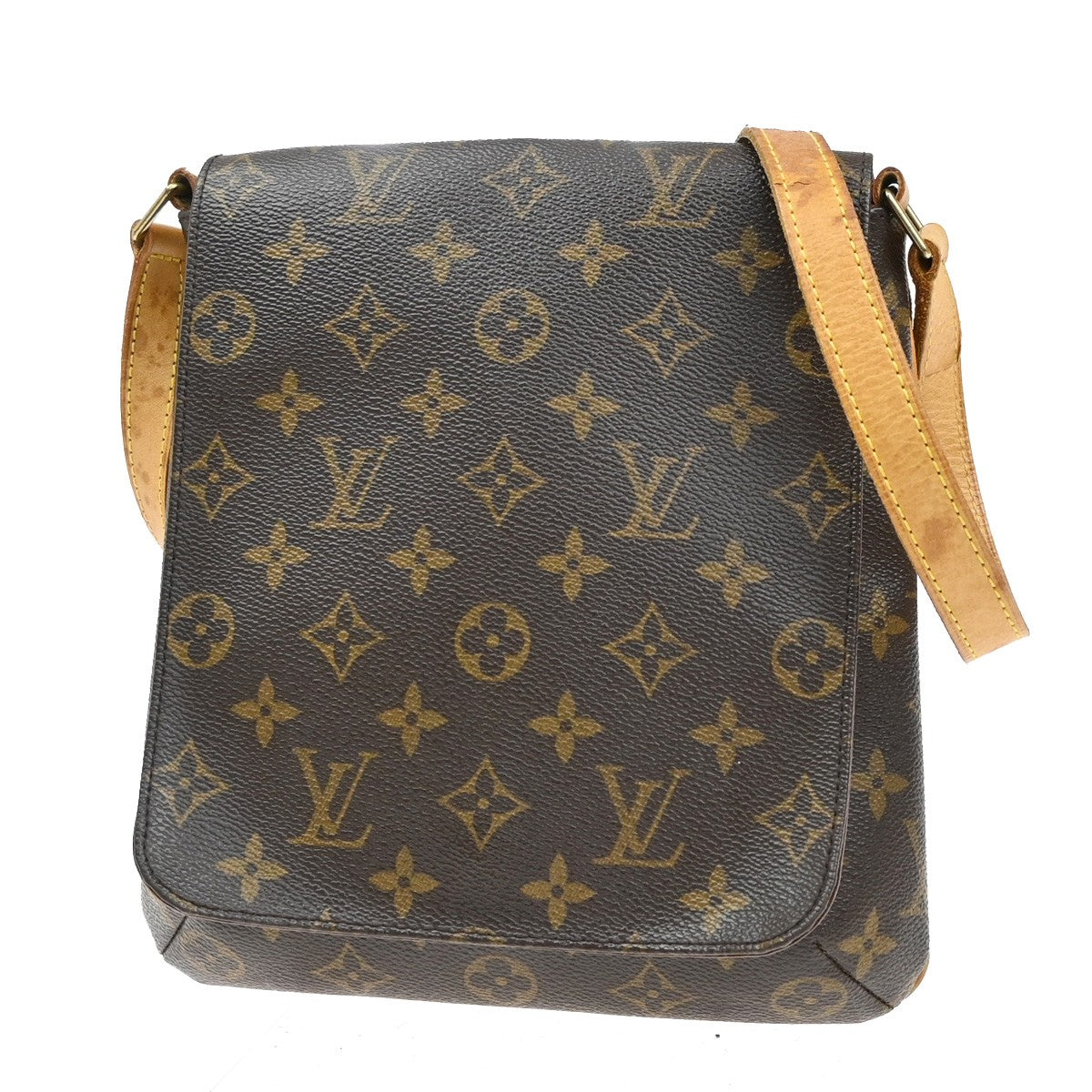 Louis Vuitton Musette Salsa Handbag Monogram Canvas, BROWN, CANVAS, Shoulder bag