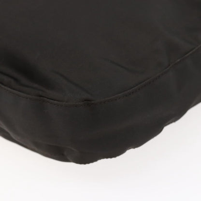 Prada Resin chain shoulder bag Nylon, BROWN, NYLON, Shoulder bag