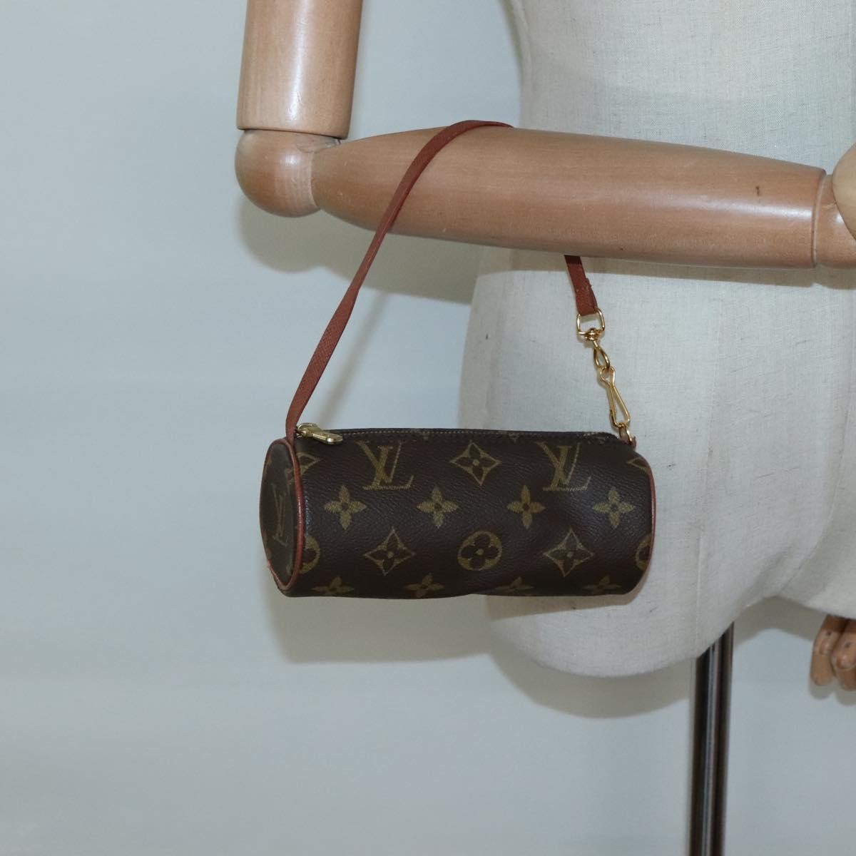 Louis Vuitton Papillon Pochette Monogram Canvas, BROWN, CANVAS, Handbag