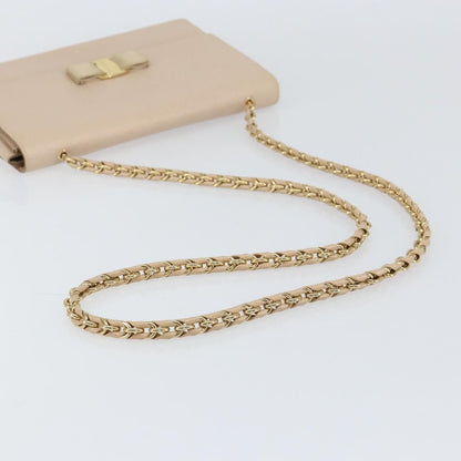 Salvatore Ferragamo Vala Chain Shoulder bag Leather, PINK, LEATHER, Shoulder bag