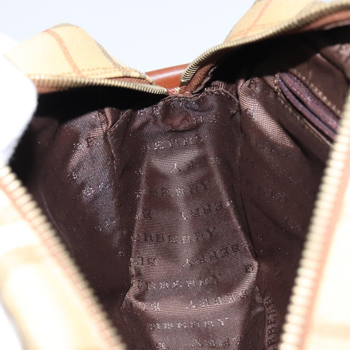 Burberry Nova check Shoulder bag Canvas, BEIGE, CANVAS, Shoulder bag