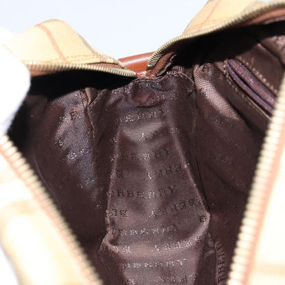 Burberry Nova check Shoulder bag Canvas, BEIGE, CANVAS, Shoulder bag