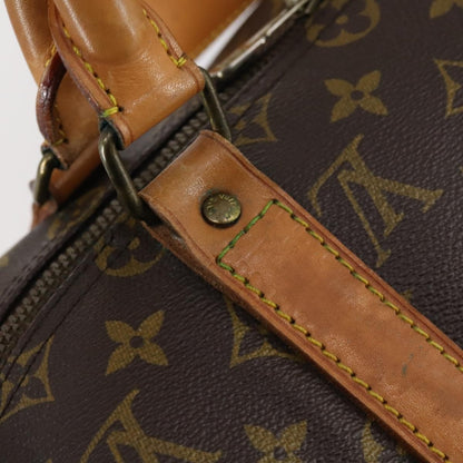 Louis Vuitton Keepall Bag Monogram Canvas, BROWN, CANVAS, Travel bag