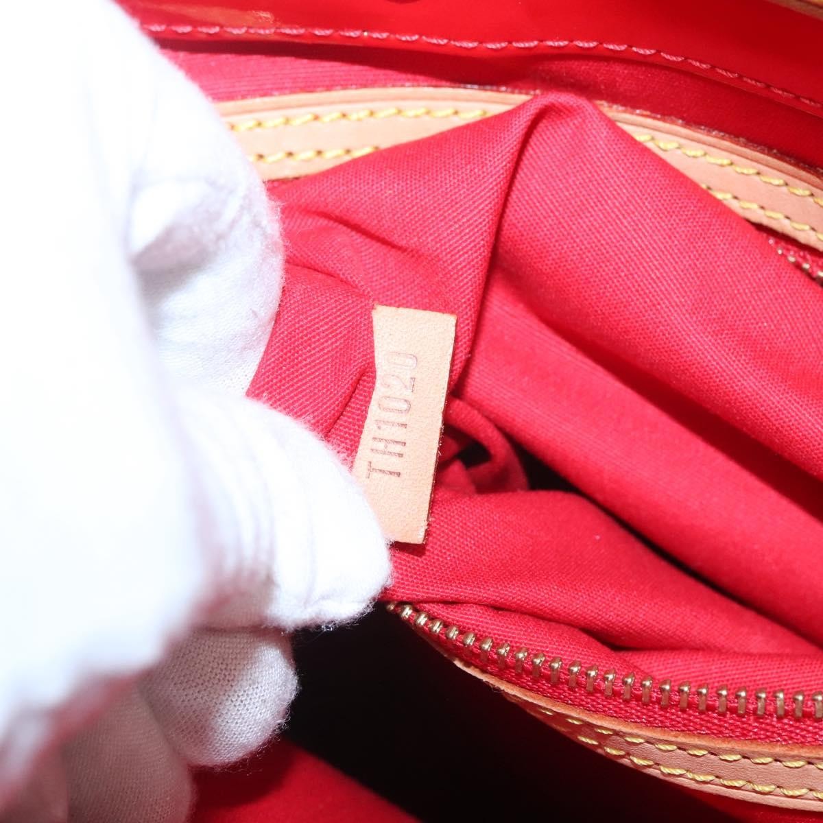 Louis Vuitton Reade Handbag Monogram Vernis, RED, PATENT_LEATHER, Handbag