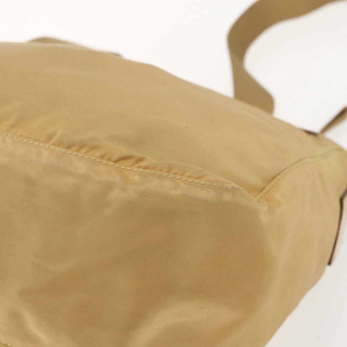 Prada Buckle Messenger Bag Tessuto, BEIGE, NYLON, Shoulder bag