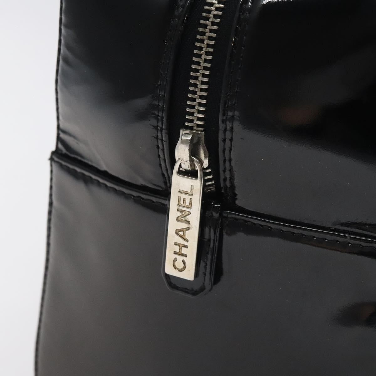 Chanel Chocolate Bar CC Bowler Bag Quilted Patent, BLACK, PATENT_LEATHER, Handbag