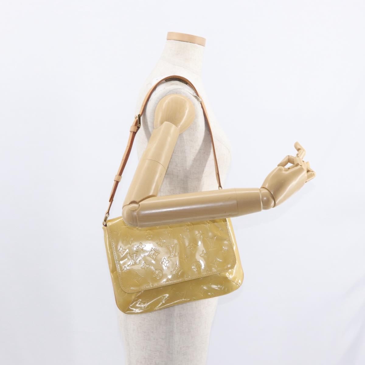 Louis Vuitton Thompson Street Handbag Monogram Vernis, BEIGE, PATENT_LEATHER, Shoulder bag